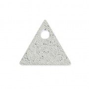 Sequins en métal diamanté triangle 8 mm Argenté x8