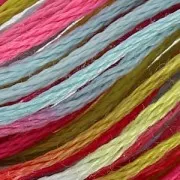 Fil à broder DMC Mouliné Coloris Multicolore Camélia (4502) x8m