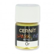 Poudre de mica pour la pâte polymère Cernit Sparkling Metallic Or 050 x5g|raw }}