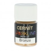 Poudre de mica pour la pâte polymère Cernit Sparkling Metallic Bronze 058 x3g
