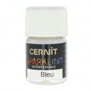 Poudre de mica pour la pâte polymère Cernit Sparkling Interference Bleu 200 x5g