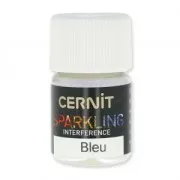 Poudre de mica pour la pâte polymère Cernit Sparkling Interference Bleu 200 x5g