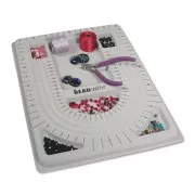 Plateau d'assemblage avec couvercle 31.5x22.5 cm pour la création de bijoux