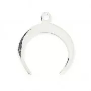 Pendentif forme demi-lune ou corne 16.5 mm en Argent 925  x1