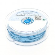 Fil de jade / Fil nylon tressé européen Griffin 1.5 mm Blue x20m
