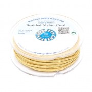 Fil de jade / Fil nylon tressé européen Griffin 1.5 mm Amber x20m