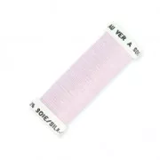 Fil à broder pour broderie perlée de Lunéville Soie surfine Rose Clair (131) x100m