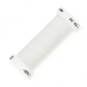 Fil à broder métallisé tressé 4 - Au ver à soie - pour broderie - Blanc (032) x10m