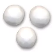 Facettes 12 mm Opaque White x5