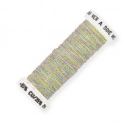 Fil à broder métallisé tressé 4 Au ver à soie - pour broderie Arlequin (037) x10m|raw }}