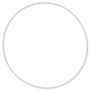 Anneau de montage et tissage rond 60 mm - Argenté x1|raw }}