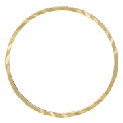 Anneau de montage et tissage rond travaillé 16 mm - Laiton brut x1|raw }}