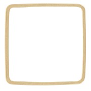 Anneau de montage et tissage carré 16 mm en laiton brut x1|raw }}