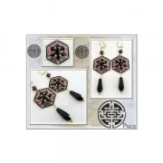 Anneau de montage et tissage carré 16 mm en laiton brut x1