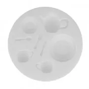 Mini moule silicone pour pâte polymère et pâte de métal Vaisselle