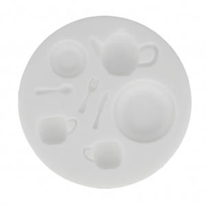 Mini moule silicone pour pâte polymère et pâte de métal Vaisselle