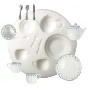 Mini moule silicone pour pâte polymère et pâte de métal Vaisselle