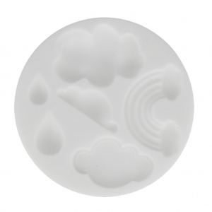 Mini moule silicone pour pâte polymère et pâte de métal Nuage