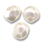 Facettes 4 mm Crystal Pearl Snow x50