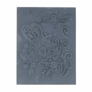 Christi Friesen - Plaque de texture pour pâte polymère - Mechanical organic