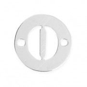 Intercalaire rond 2 trous lettre O 8.5 mm en Argent 925 x1