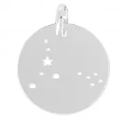 Pendentif constellation Poisson pour collier & bijoux DIY - 18 mm en Argent 925 x1