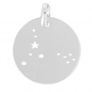 Pendentif constellation Poisson pour collier & bijoux DIY - 18 mm en Argent 925 x1