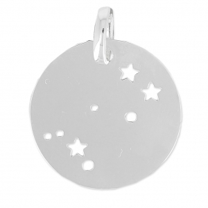 Pendentif constellation Gémeaux pour collier & bijoux DIY - 18 mm en Argent 925 x1