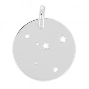Pendentif constellation Cancer pour collier et bijoux DIY - 18 mm en Argent 925 x1|raw }}
