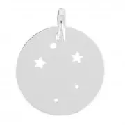 Pendentif constellation Balance pour collier et bijoux DIY- 18 mm en Argent 925 x1