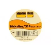 Vlieseline Stickvlies brod' support de renfort pour broderie 90cm Blanc x10cm