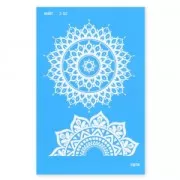 Silk Screen Moiko pour Pâte polymère 74x105 mm - Motif mandalas 2.02
