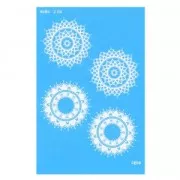 Silk Screen Moiko pour Pâte polymère 74x105 mm - Motif mandalas 2.04