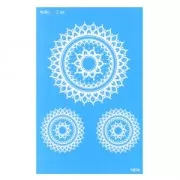 Silk Screen Moiko pour Pâte polymère 74x105 mm - Motif mandalas 2.08