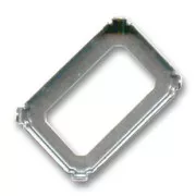 Serti griffe pour cabochon PureCrystal 4627 27x18,5 mm - Argenté Vieilli x1