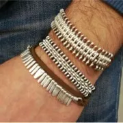 Composant avec une rondelle 12 mm pour des lacets de 1.5 mm Doré à l'or fin x1