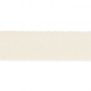 Ruban sergé de coton motif chevron 12 mm Crème x1m