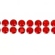 PureCrystal Crystal Mesh 40001 2 rangs 5,3 mm Light Siam x5cm