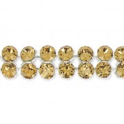 PureCrystal Crystal Mesh 40001 2 rangs 5,3 mm Light Colorado Topaz x5cm|raw }}