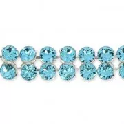 PureCrystal Crystal Mesh 40001 2 rangs 5,3 mm Aquamarine x5cm