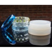 Moule silicone pour réaliser des bracelets facettés en résine 62x17x8.5 mm