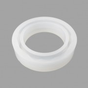 Moule silicone pour réaliser des bracelets facettés en résine 62x17x8.5 mm