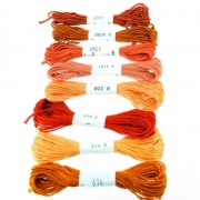 Fil à broder en soie pour broderie et couture - Soie d'Alger Red Coral (2644) x5m