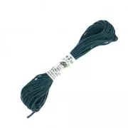 Fil à broder en soie pour broderie et couture - Soie d'Alger Dark Petrol (1736) x5m