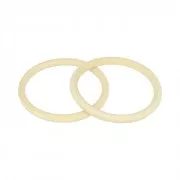 Set de 2 bracelets anneaux en bois brut Medium à personnaliser et décorer x1