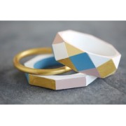 Set de 2 bracelets ronds en bois brut Medium à personnaliser et décorer x1