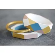 Set de 2 bracelets ronds en bois brut Medium à personnaliser et décorer x1