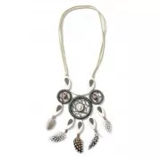 Set de 4 anneaux en bois brut naturel pour bijoux, déco 50 mm x1