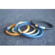 Set de 7 anneaux en bois brut naturel pour bijoux, déco, rideaux 30 mm x1