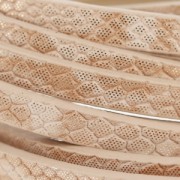 Ruban fantaisie en matière synthétique 5 mm effet reptile Sand Métallisé x1.2m